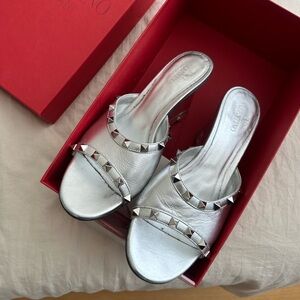 Valentino Rockstud Wedged Heel